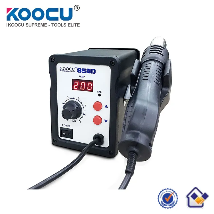 [KOOCU] portable SMD 2 in 1 Hot Air Gun Soldering Iron Mobile Phone BGA Rework Station