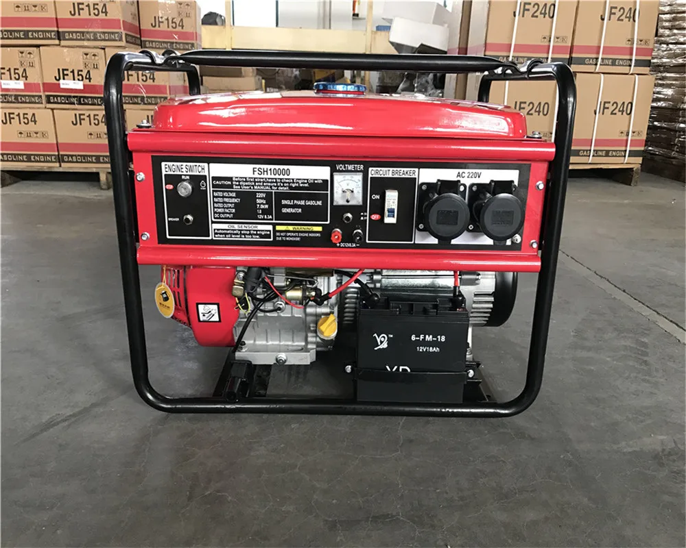 Портативный бензиновый генератор 5-7 кВт для домашнего