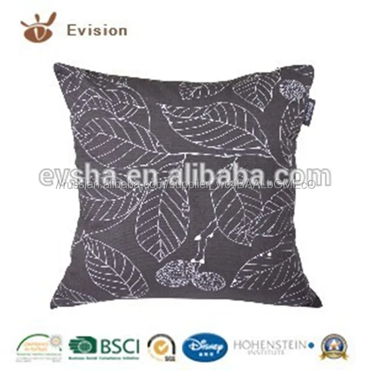 100% хлопок лист дизайн подушки для спинки может быть настроены