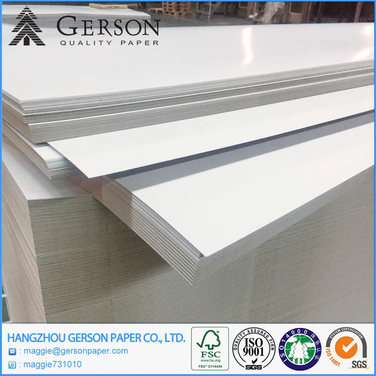 
Coated Carton Duplex Paper Board 300 GSM With Grey Back 