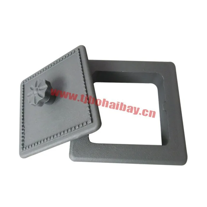 
Beautiful handle design fireplace ash box door 