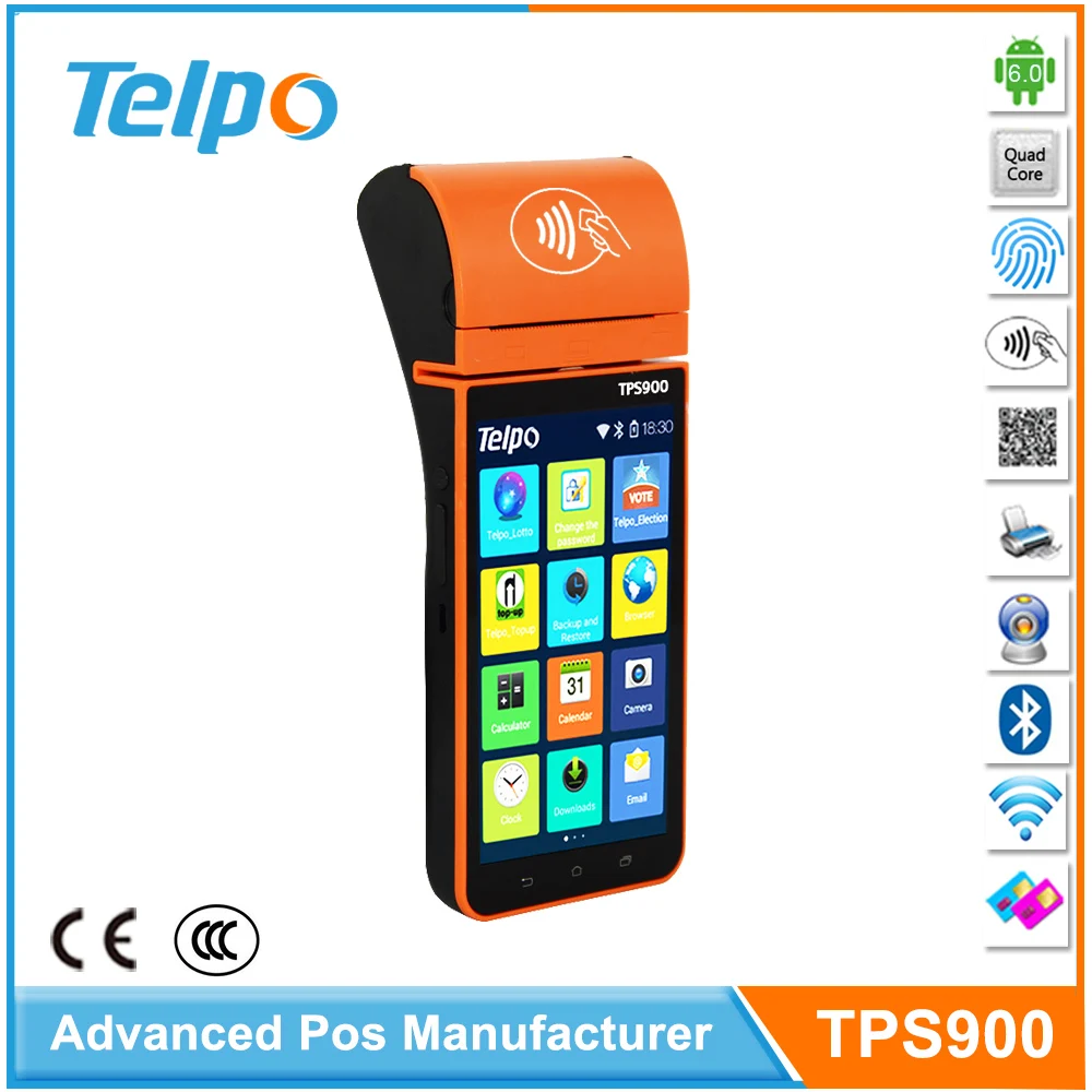 Telepower TPS900 питания 5.5 дюймов беспроводной qr-код POS машина с pos получения принтер Pos58