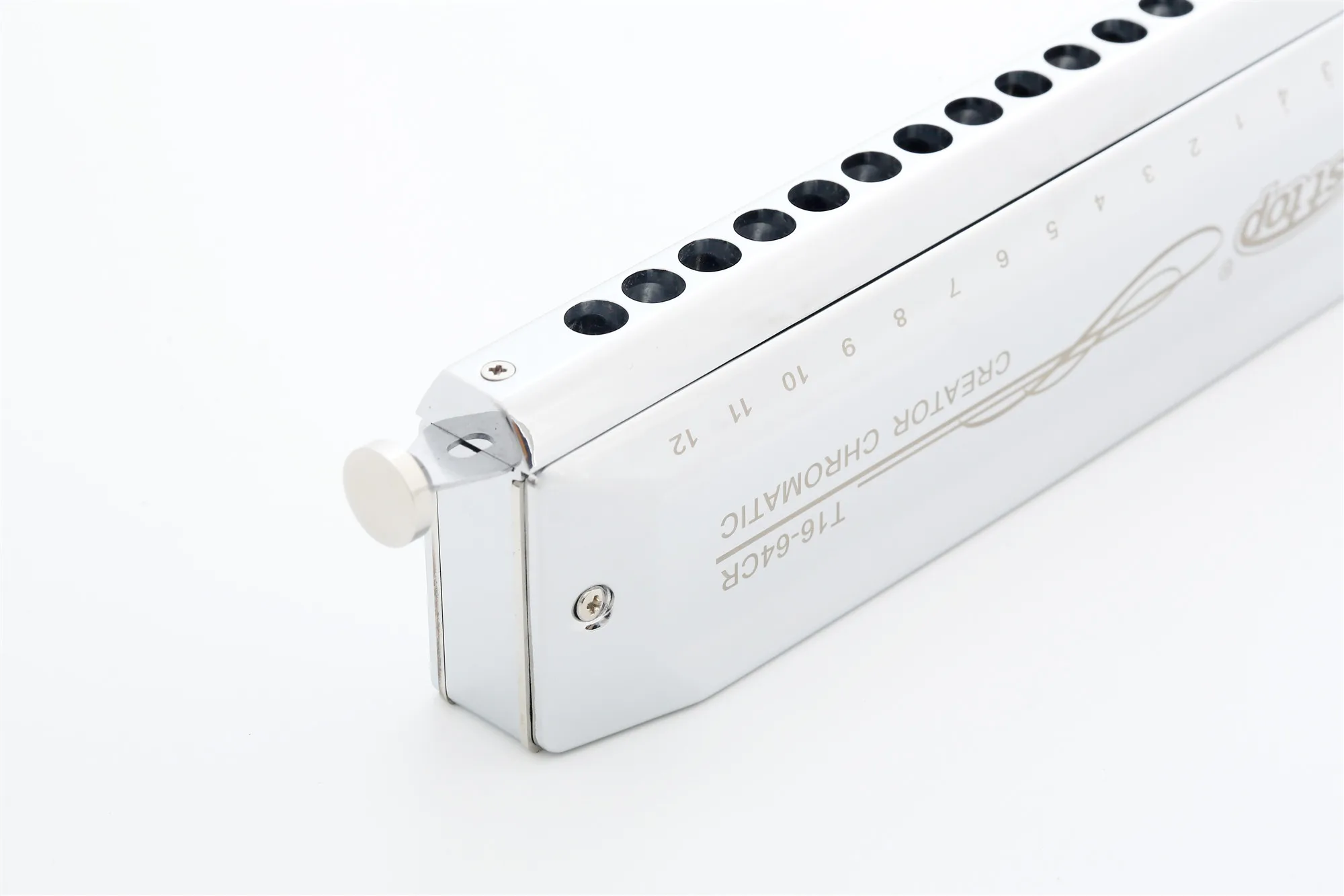 
Easttop 16 holes brass comb with silver colour chromatic harmonica china manufacture 