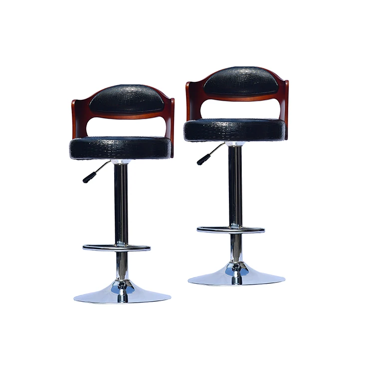 Популярный Недорогой кожаный шарнирный барный стул с металлической рамой на заказ