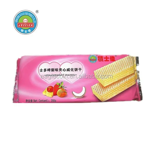 200g Strawberry Wafer Biscuits Crisp Sweet high quality