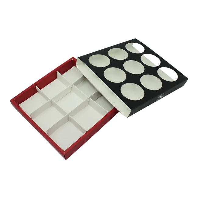 
Wholesale Art Paper Macaron Packaging Box with Nice Clear Window 