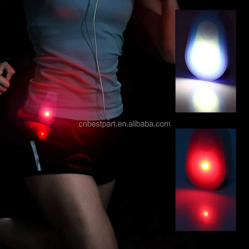 Hot LED Safety Mini Night Running Light Button Silicone Clip Warning Caution Lamp Led Safety Warning Beacon Lamp Night Flare