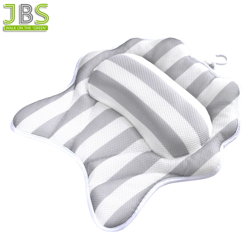 
2018 New Spa Bath Pillow With Suction Cup And Hook 
