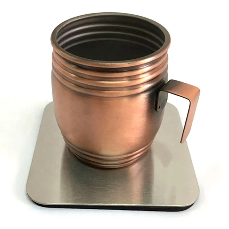 100% мартини эристофф безопасная для пищевых продуктов нержавеющая сталь 2 унции Бочкообразная форма Рюмка черной зоны принца Мраморная