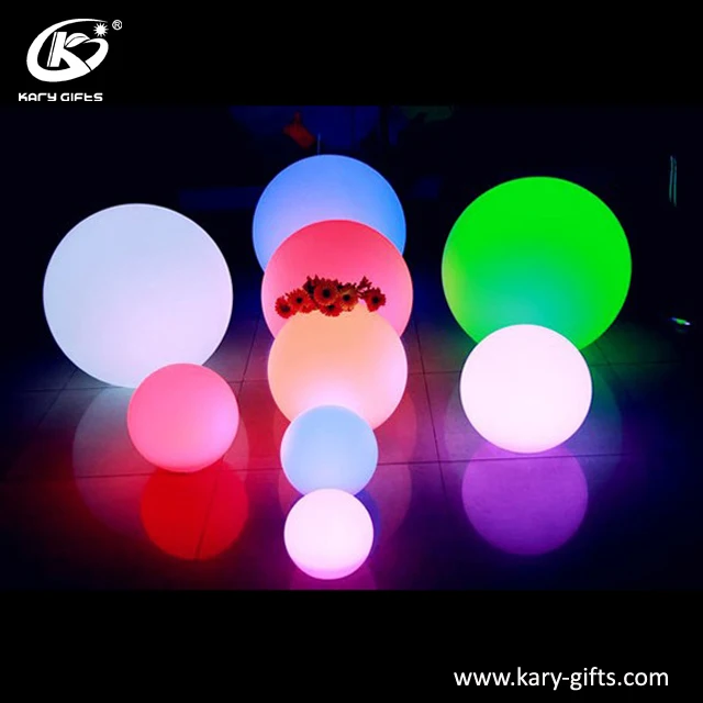 Outdoor waterproof floating light up ball led illuminated toy ball
