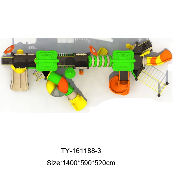 Custom Outdoor Children Playground Slides Amusement Park Plastic for Kids 1 Set Parque De Atraccion De Plastico Para Bb Tongyao