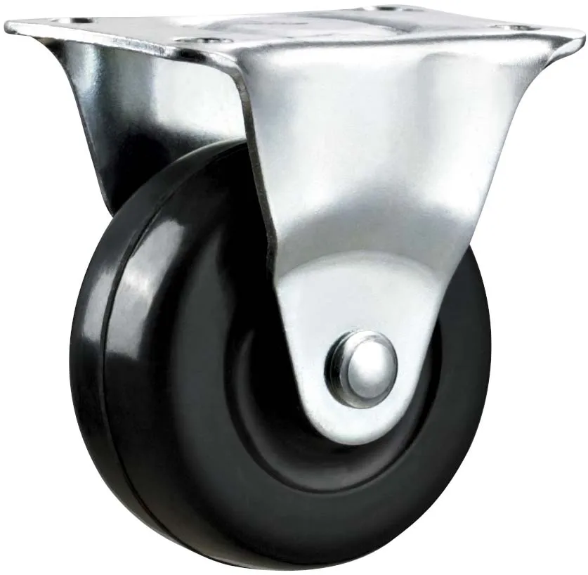 Furniture Caster Wheel 2 inch Thread Stem 3/8 Soft rubber Swivel cart wheels