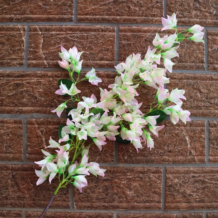 
long branch artificial bougainvillea flower with plastic 