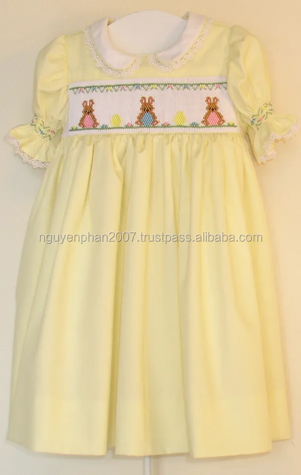 Пасха 2015 Банни платье вечера шнурка для девочек-100% рук копчения с любовью из Вьетнама