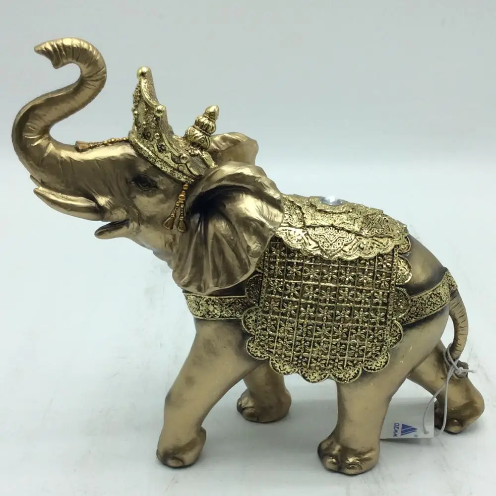Home decorative animal polyresin elephant statues sculptures
