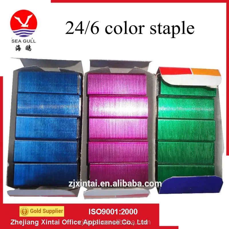 Wholesale stapler pin galvanized/ colored/ copper plated wire staple