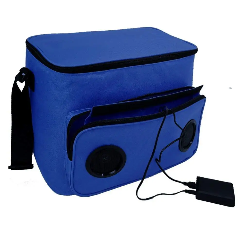 12/24/36 Cans custom picnic shoulder cooler bag with Blue tooth speaker