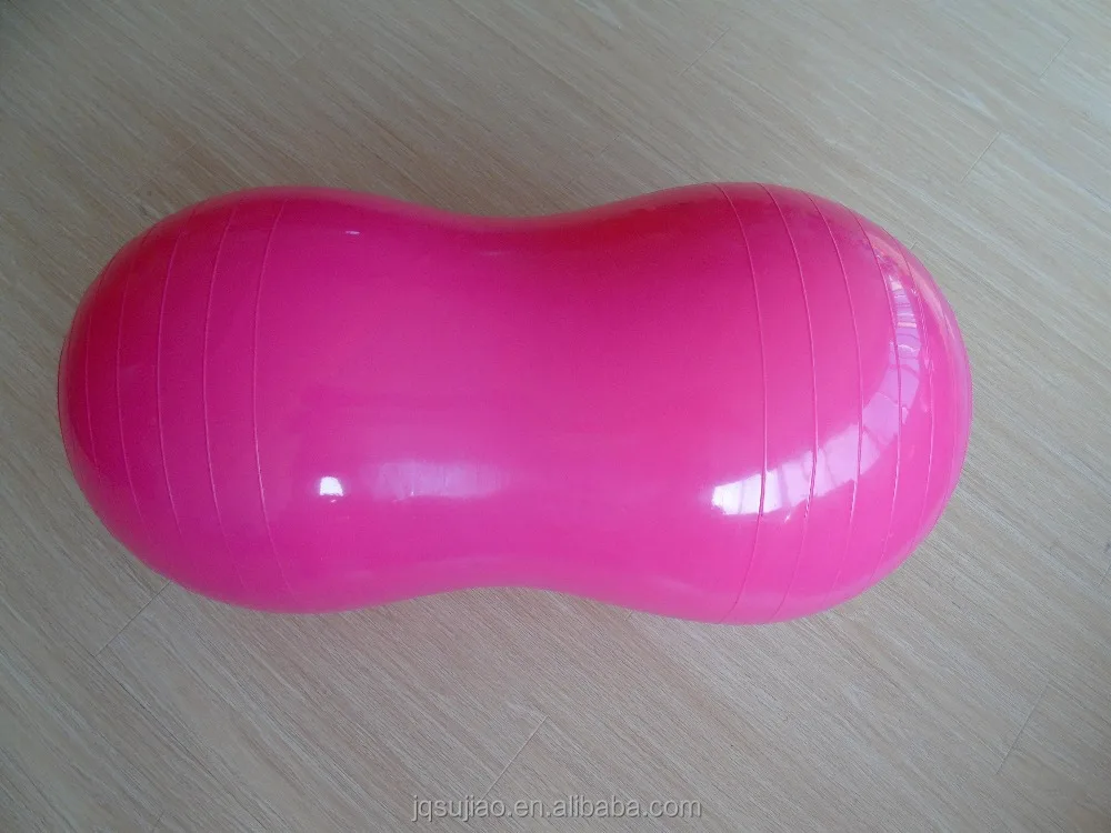 factory price-Peanut ball, capsule ball fitness peanut yoga ball with air pump