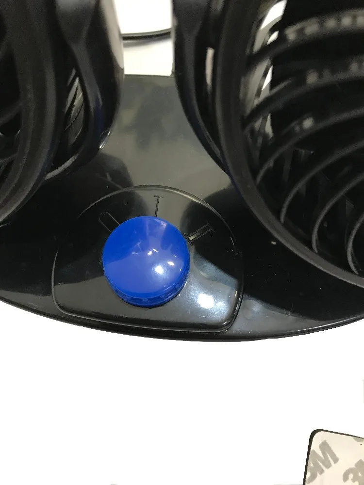 DC 12V Or 24V Double Head Fan Car Cooling Fan With Plastic Leaves (BT CF07)