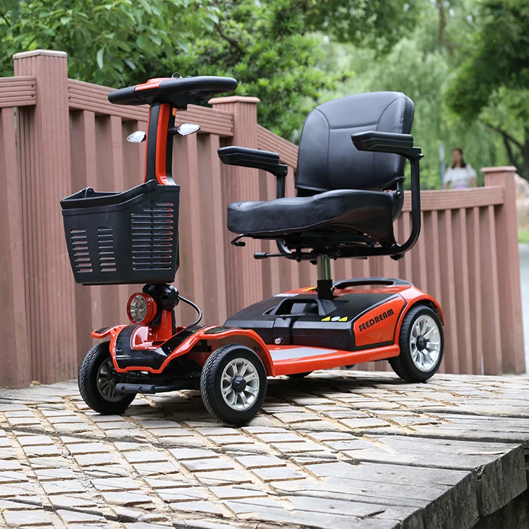 4x4 electric mobility scooter with golf carts trailer