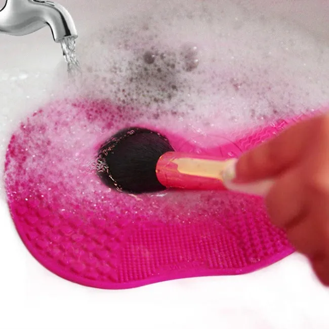 
2019 Best Seller Professional 2pc Silicone Makeup Brush Cleaner Cosmetic Brush Cleaning Mat for Sale 