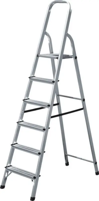 3 step folding aluminium ladder with EN131