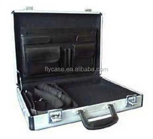 Aluminum Briefcase Tool Box Travel Suitcase With Laptop Aluminum Briefcase With Number Lock