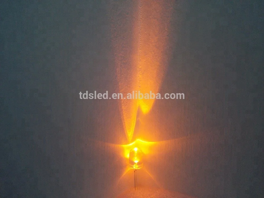 Difused lens 10mm yellow Round led
