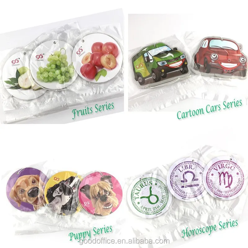 custom car air freshener paper Various styles Car decoration gifts hang air freshener