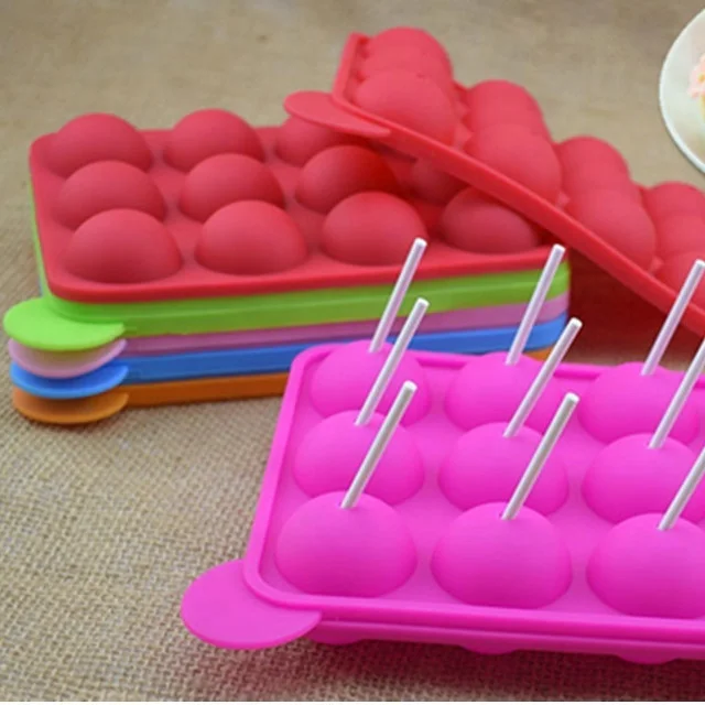 Resistance high temperature Baking tools diy ice cream circular block making silicone chocolate mould