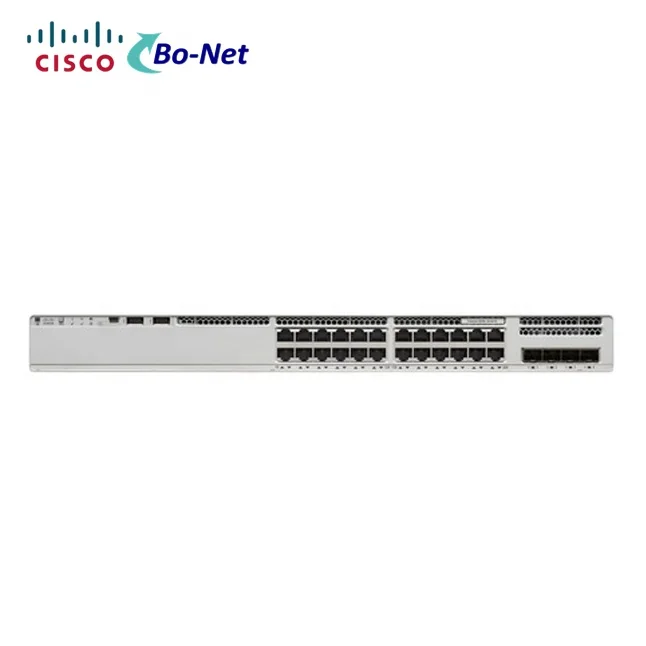 Гигабитный коммутатор Ethernet Cisco серии 9200 24 порта POE сетевой коммутатор C9200-24P-A