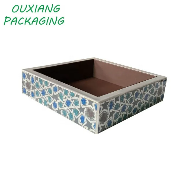 hot sale luxury wooden glass chocolate date gift box