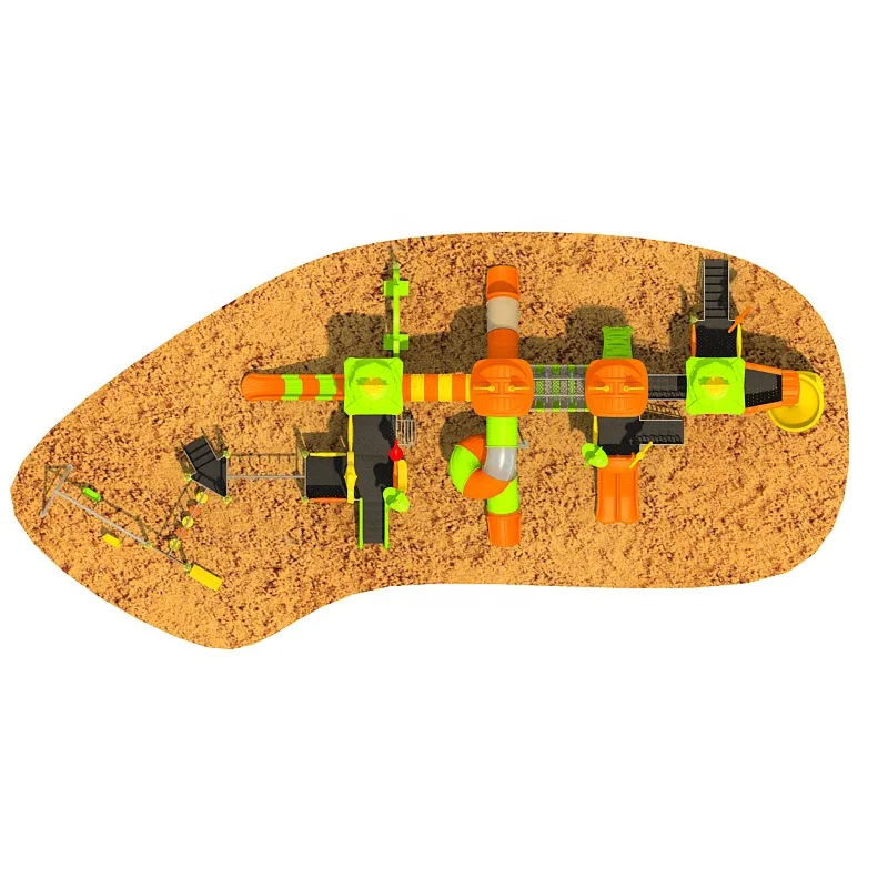 Chinese factory custom new large plastic slide children outdoor toys games kids outdoor playground equipment prices