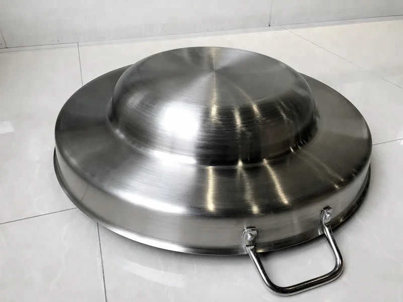 Factory Supply Stainless Steel Large comals Griddles & Grill Pans Double Ears Polish Finished Cooking Pot  1.2mm