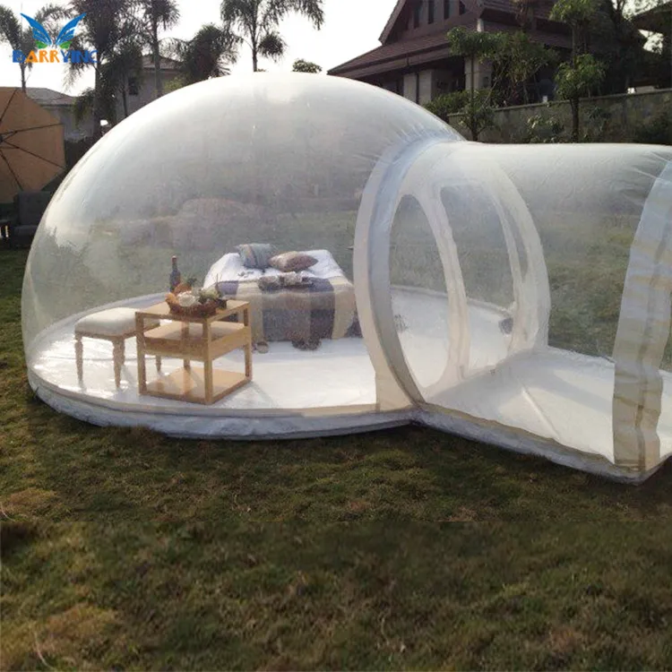 Manufacturer guangzhou inflatable transparent bubble tent clear inflatable bubble lodge tent