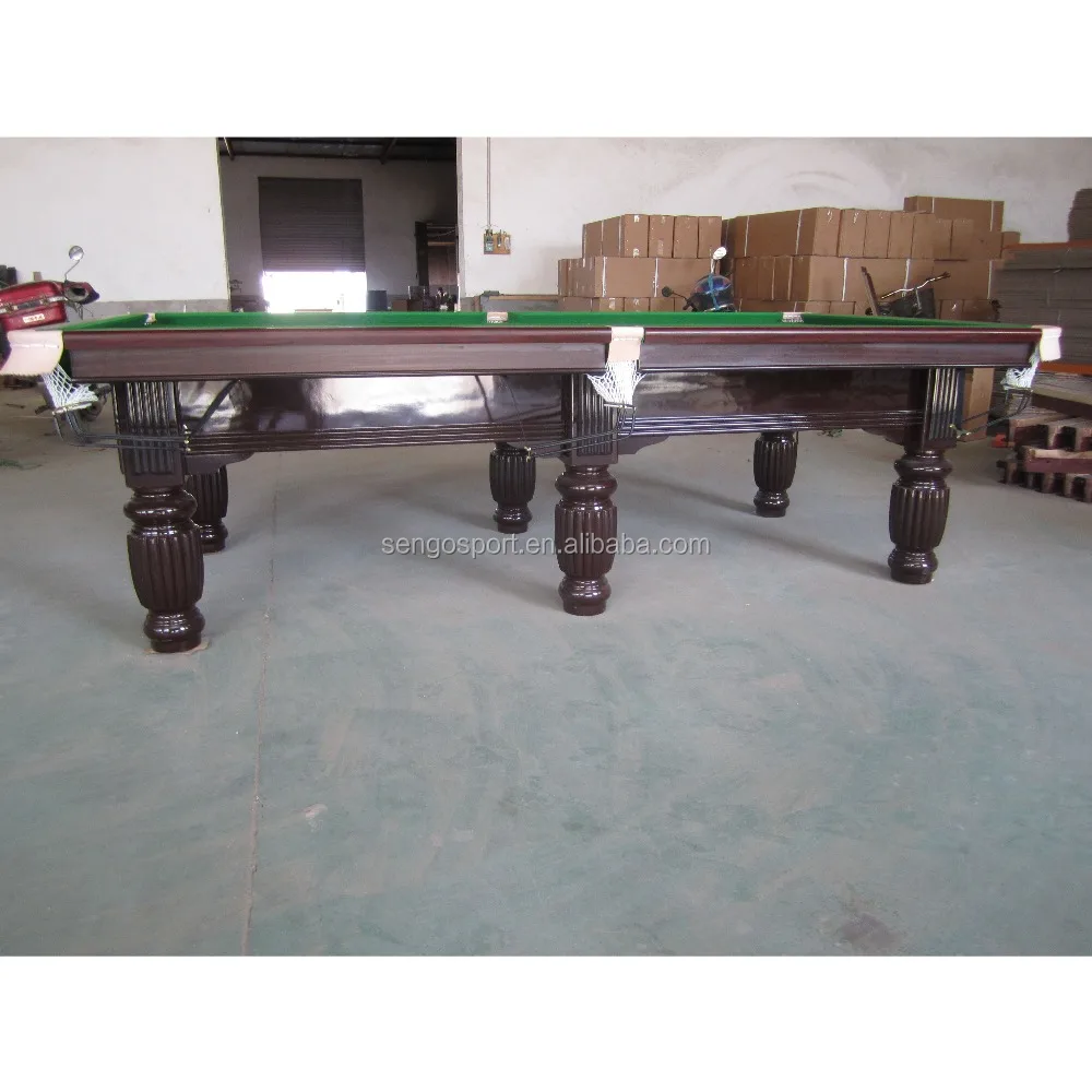 Factory Manufacturer High Quality MDF pool table /solid wood billiard table