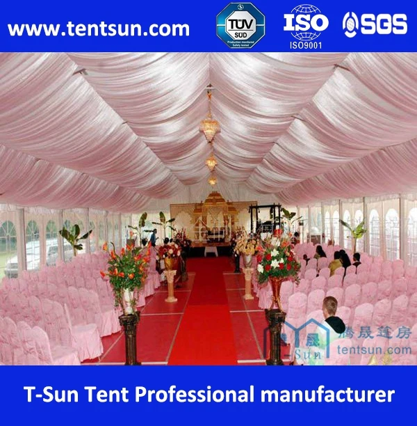 Export nigeria wedding party tent for 500 seaters with beautiful decoration