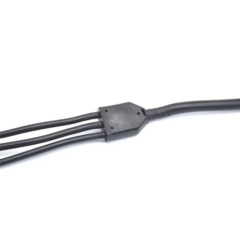 Assembly 3 Way T Connector Waterproof Wire Hub T Cable with Circular Connector Type Connectors IP67