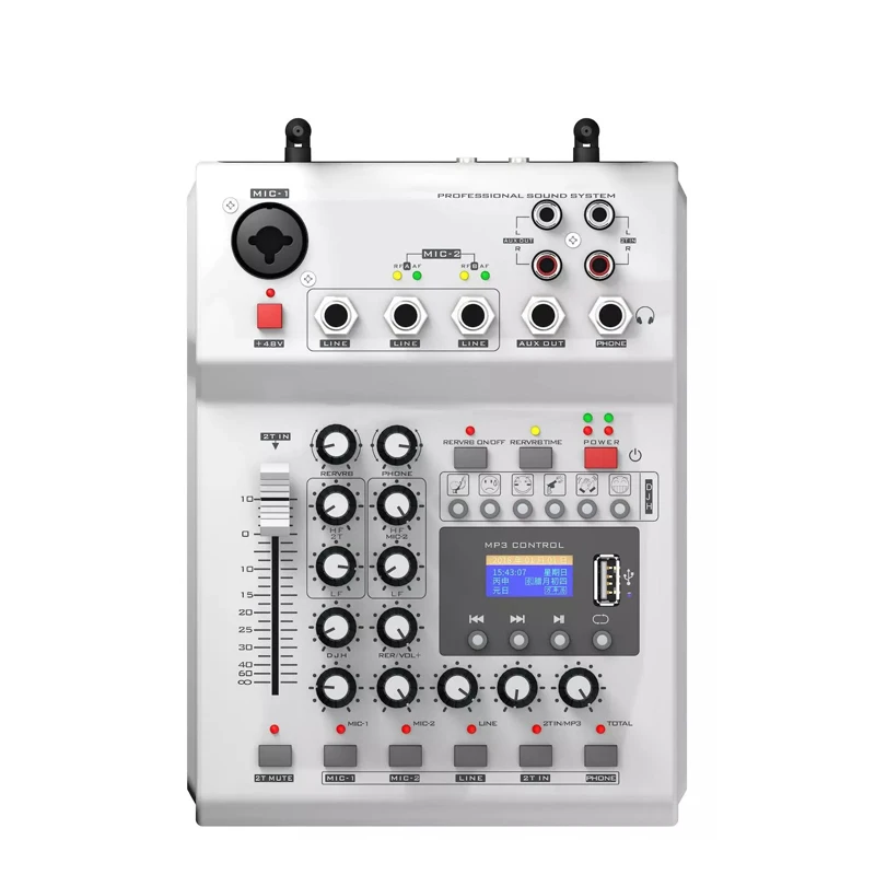 Low moq audio mixer with amplifier vs interface voice changer microphone