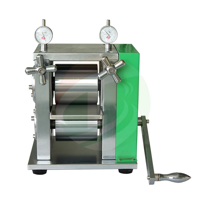 Lithium Battery lab calender Manual Rolling Press Machine For Electrode
