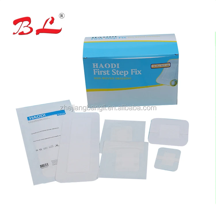 Medical transparent PU or non-woven adhesive wound dressing for wound care