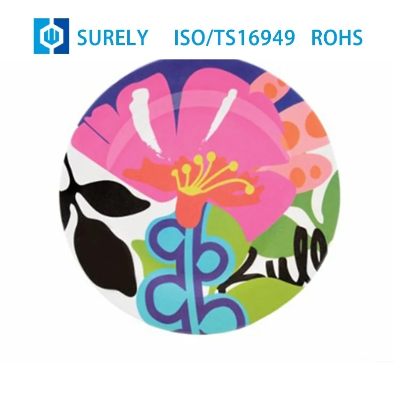 eco-friendly biodegradable 6/7/9/10/12 inch Coloful Disposable plastic charger plate