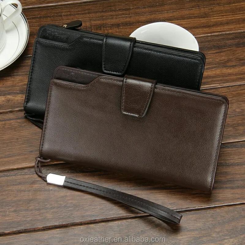 New Men Wallets purse Clutch Bag Brand Leather Long Design Men Bag Gift for Men