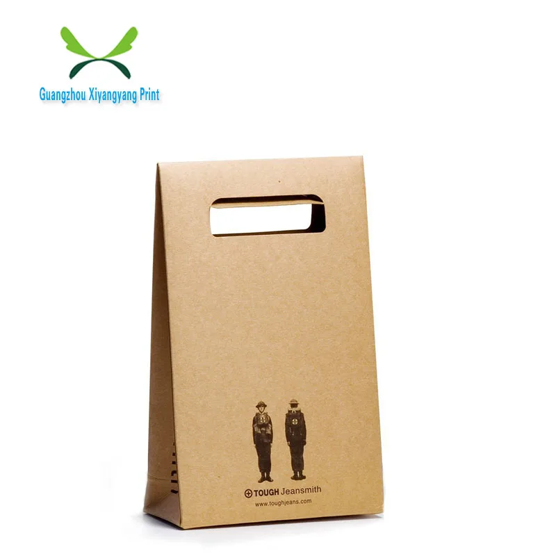 
China Manufacturer Wholesale Brown Paper Bag Take Away Kraft Food Paper Bag 