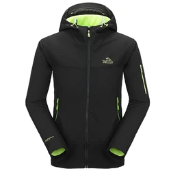 Pelliot fleece lined sports hiking camping jacket outdoor softshell running jacket embroidery