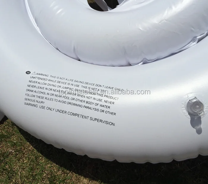 White swan floating seat with crotch design Lounge Float Water Toys Pool Swimming Raft Chair