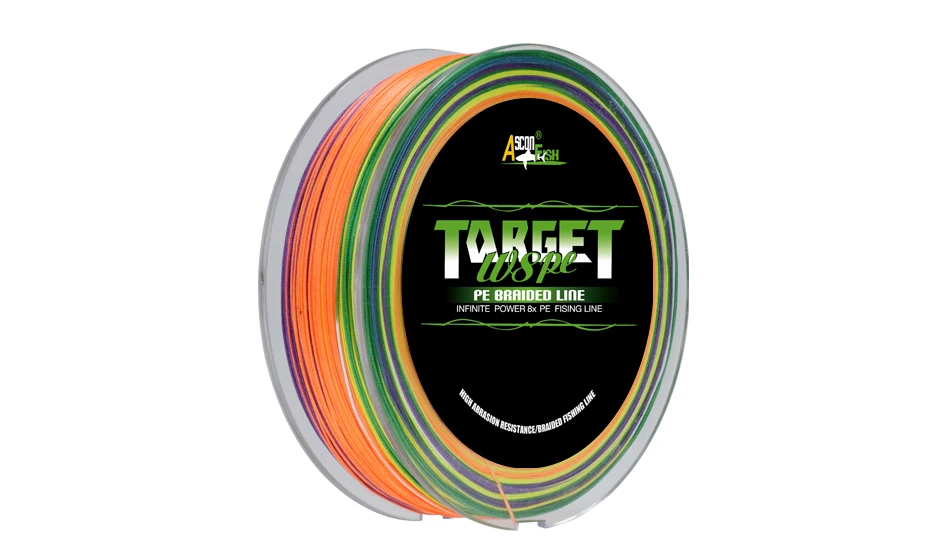 Super Power and Abrasion Resistant Braided Fishing Line PE Braided 6LB-300LB 8 strands surfcasting fishing line