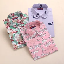 Brand New Long Sleeve Cotton Floral Shirts Lapel Vintage Women Shirts Casual Bohemia Woman Blouses Plus Size Blusas Mujer S-5XL