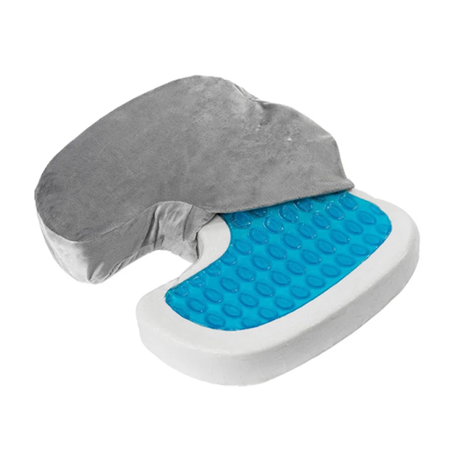 Ортопедическое кресло с нулевой гравитацией Coccyx, охлаждающий гель для инвалидной коляски, подушка для сиденья из пены с эффектом памяти