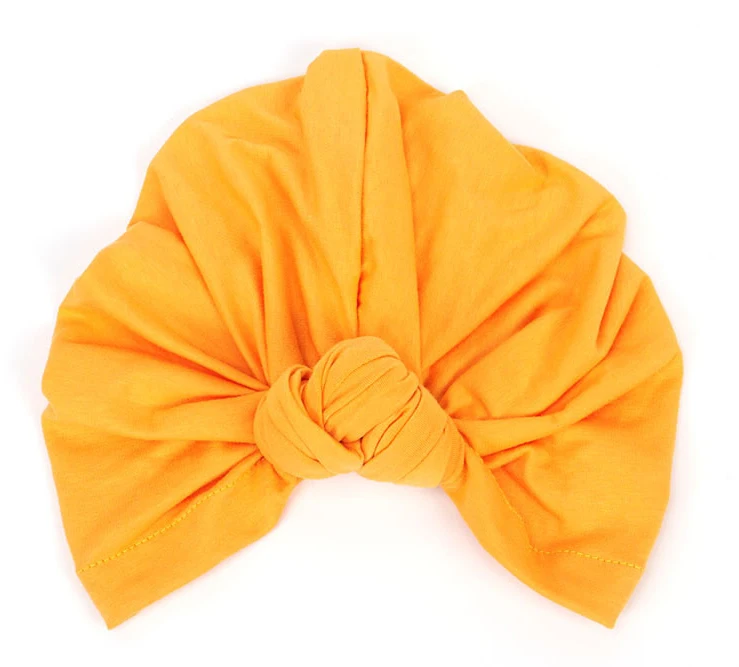 Factory price Hot style new fashion cotton stretchy solid colors Bohemian knotted pullover india turban hat for lady